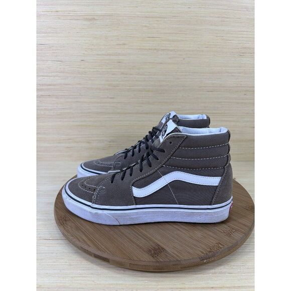 Vans Sk8 Hi Falcon White Leather Athletic Shoes Unisex Womens 8 - Picture 1 of 9